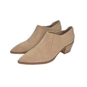 SAM EDELMAN Booties Womens Size 6.5 Roy Cowboy Boots‎ Western Tan Ankle Rodeo